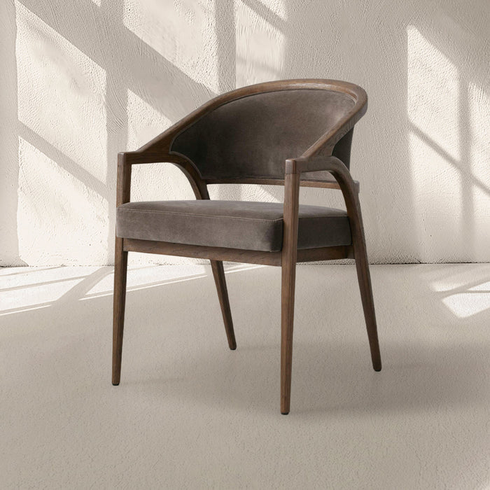 Aimee Upholstered Back Dining Arm Chair