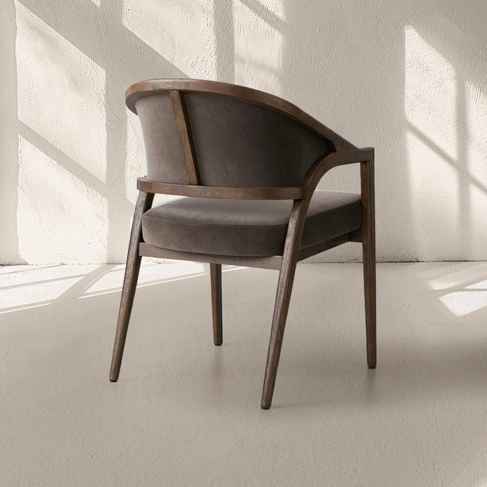 Aimee Upholstered Back Dining Arm Chair