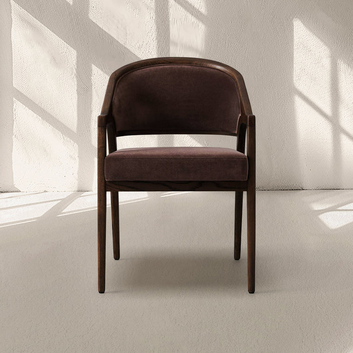 Aimee Upholstered Back Dining Arm Chair