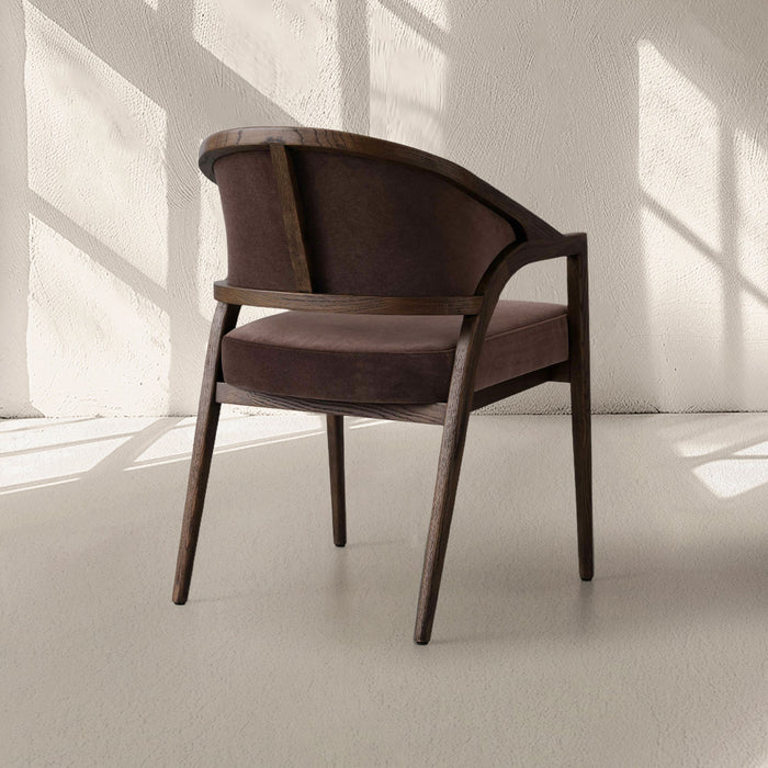 Aimee Upholstered Back Dining Arm Chair