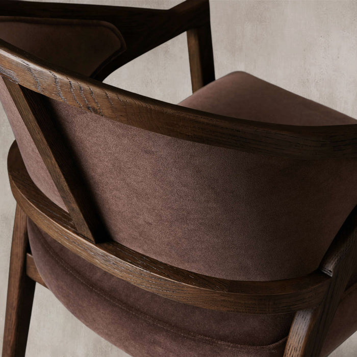 Aimee Upholstered Back Dining Arm Chair