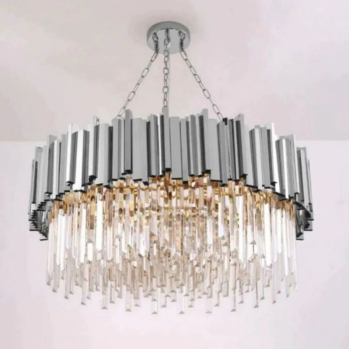 Bahay Charles Crystal Round Chandelier