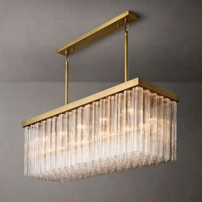 Besa Rectangular Chandelier 54”