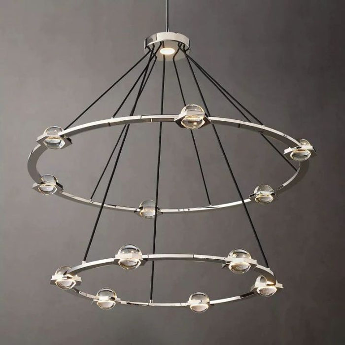 Besty Two-Tier Round Chandelier 48"