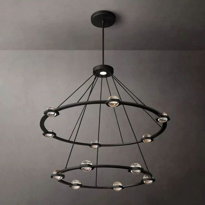 Besty Two-Tier Round Chandelier 48"