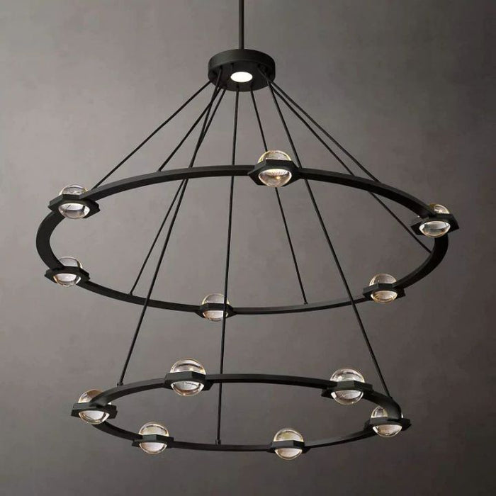 Besty Two-Tier Round Chandelier 48"