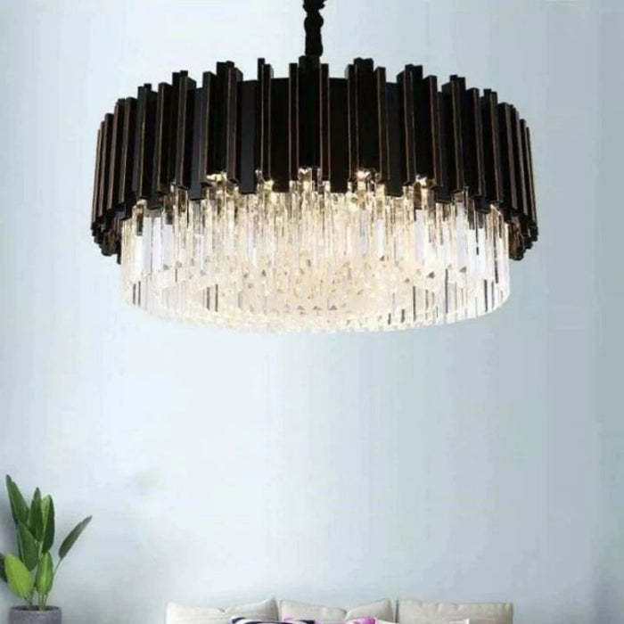 Bahay Alfonso Crystal Round Chandelier