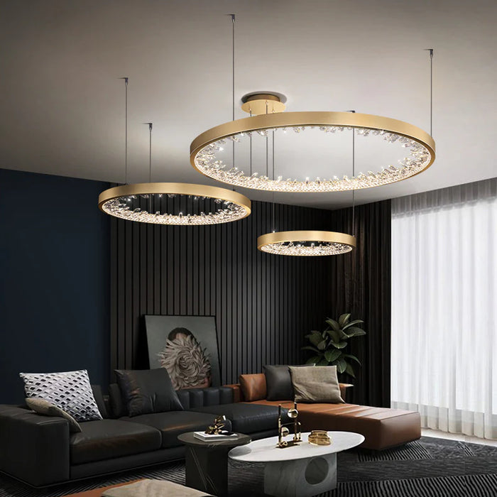 Luxury Circle Crystal Chandelier