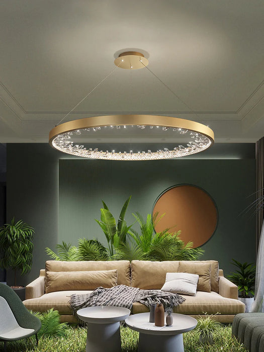 Luxury Circle Crystal Chandelier