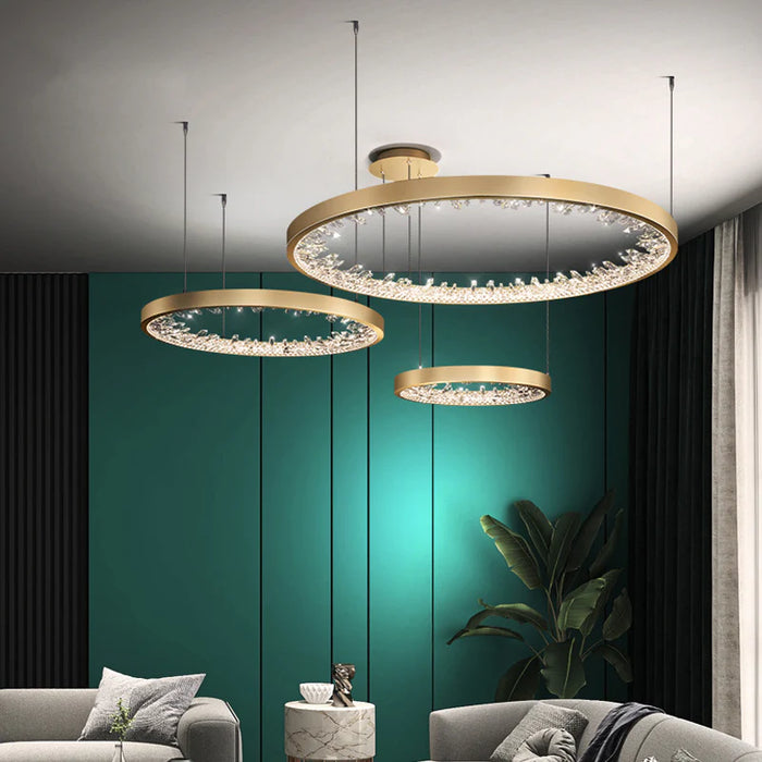 Luxury Circle Crystal Chandelier