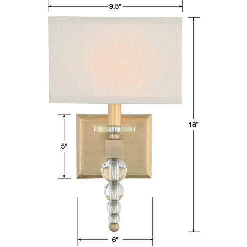 Clover 1 Light 9.50 inch Wall Sconce