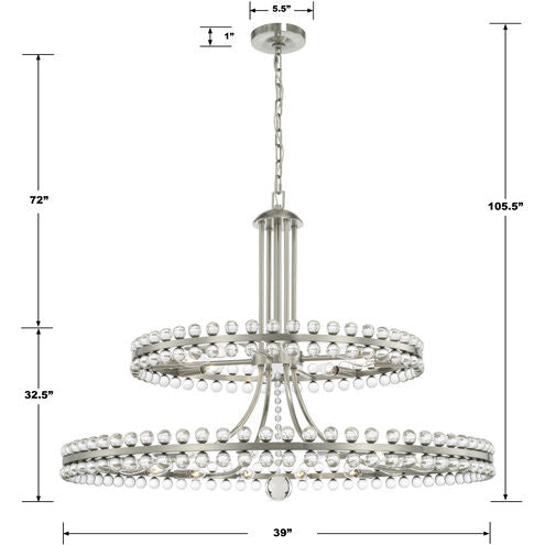 Clover 24 Light 39.25 inch Chandelier