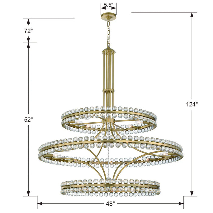 Clover 24 Light 48.00 inch Chandelier