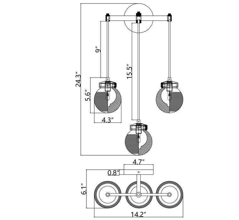 Augety Spherical Modern Wall Sconce