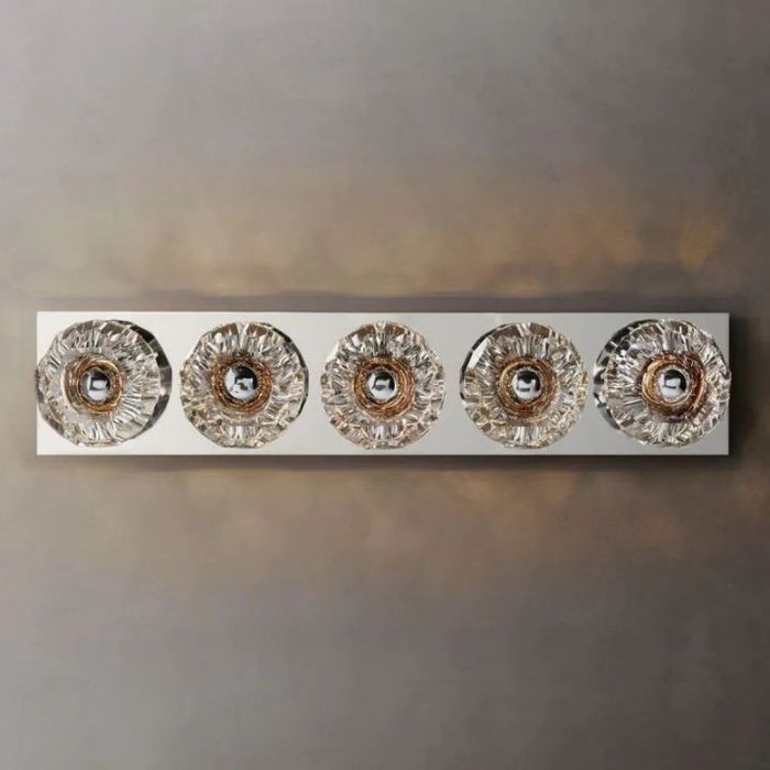 Crysball Clear Glass Linear Grand Wall Sconce