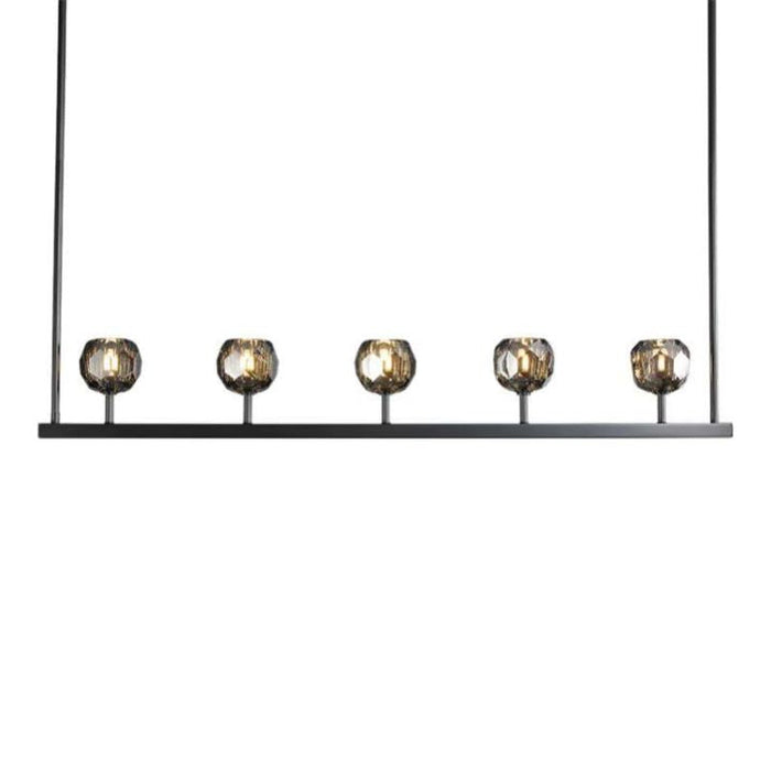 Crysball Glass Linear Chandelier 48"