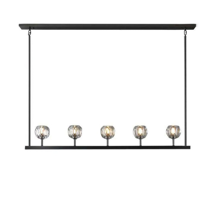 Crysball Glass Linear Chandelier 48"