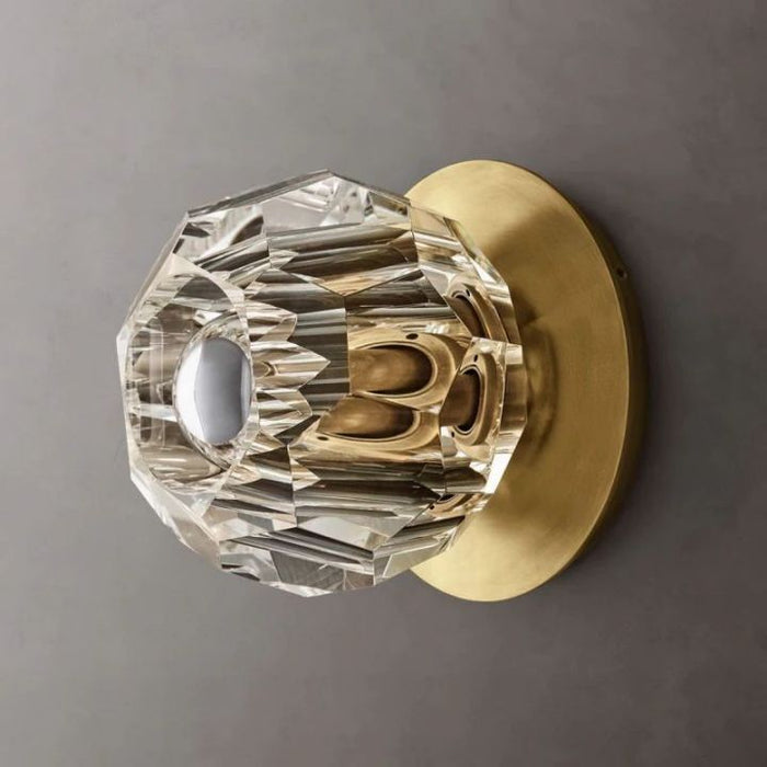 Crysball Clear Glass Petite Wall Sconce