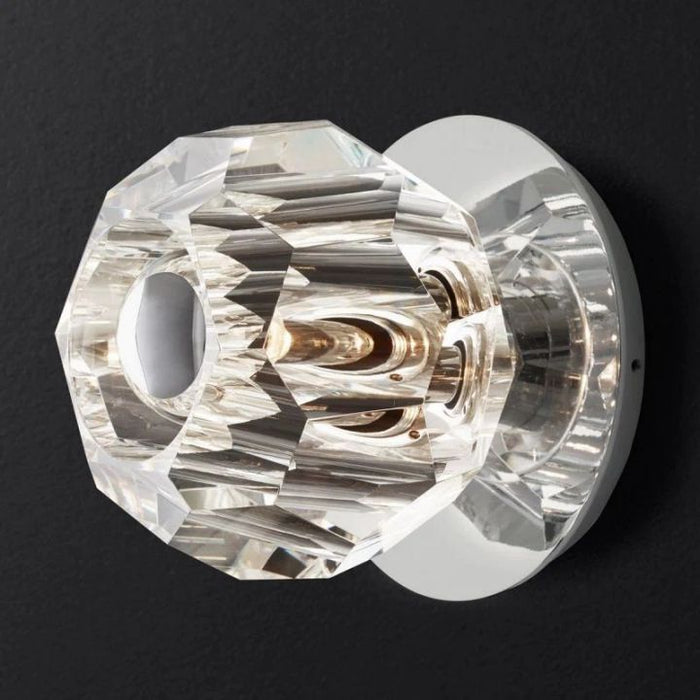 Crysball Clear Glass Petite Wall Sconce