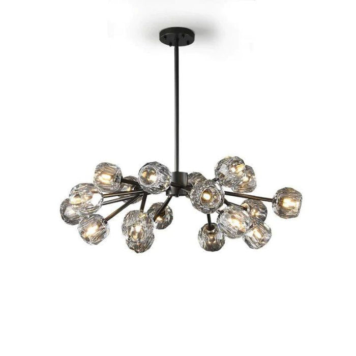 Crysball Glass Round Chandelier 36"