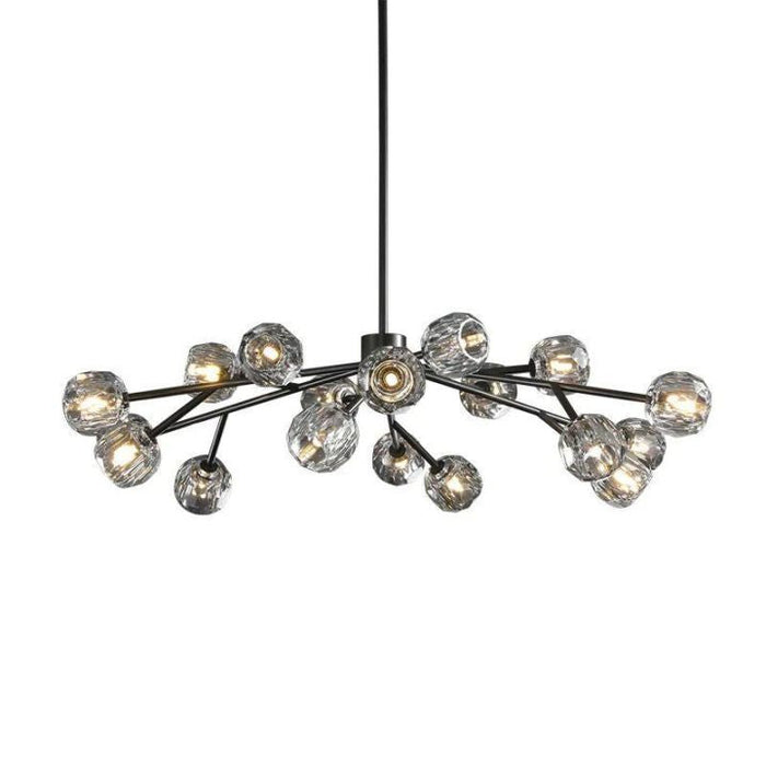 Crysball Glass Round Chandelier 48"