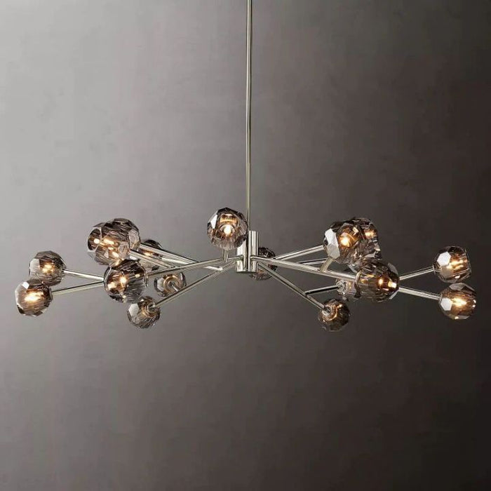 Crysball Glass Round Chandelier 60"