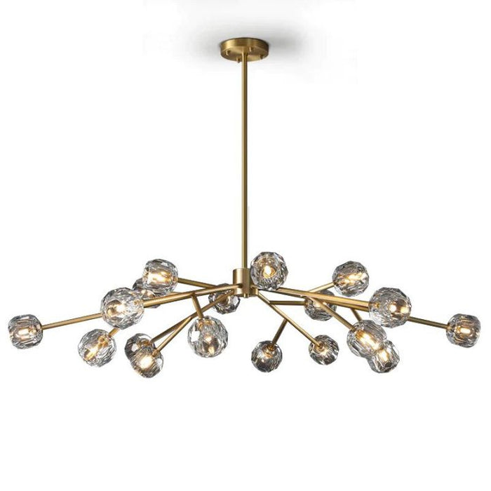 Crysball Glass Round Chandelier 60"