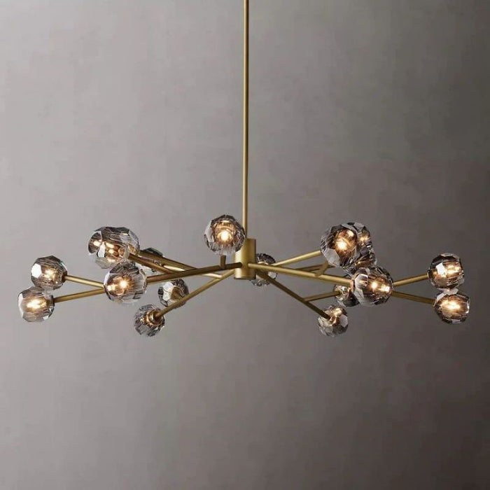 Crysball Glass Round Chandelier 60"