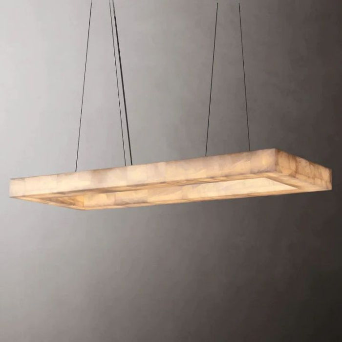 Derive Rectangular Calcite Chandelier 54"