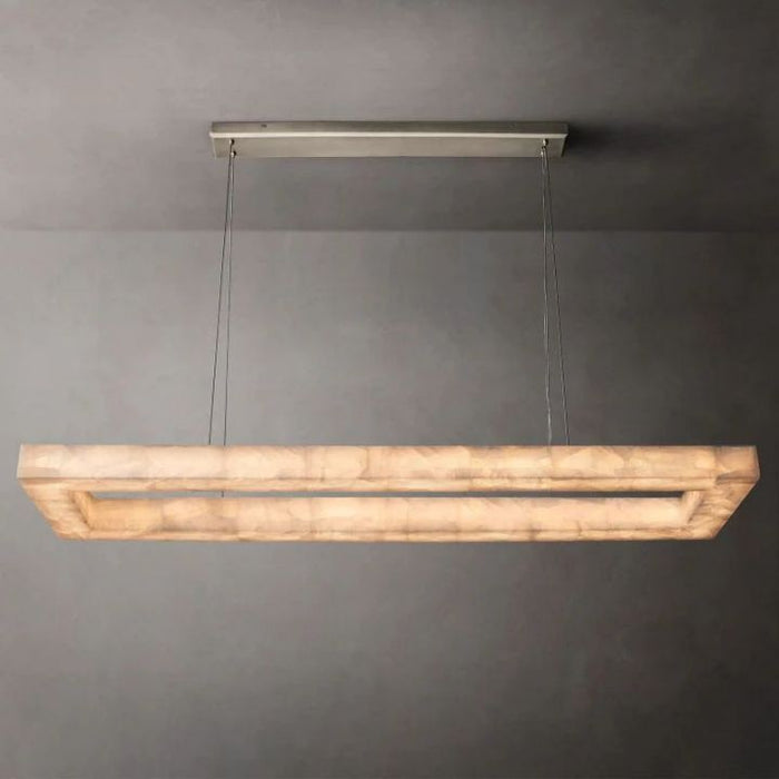 Derive Rectangular Calcite Chandelier 72"