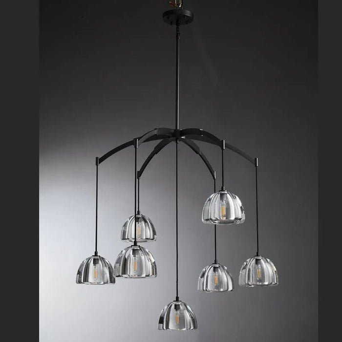 Swillo Modern Glass Round Chandelier 36'' 48" 60"