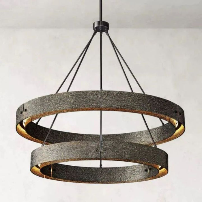 Elena 2-Tier Round Chandelier 60"