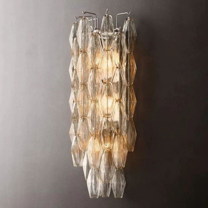 Galaxy Clear Glass Grand Wall Sconce