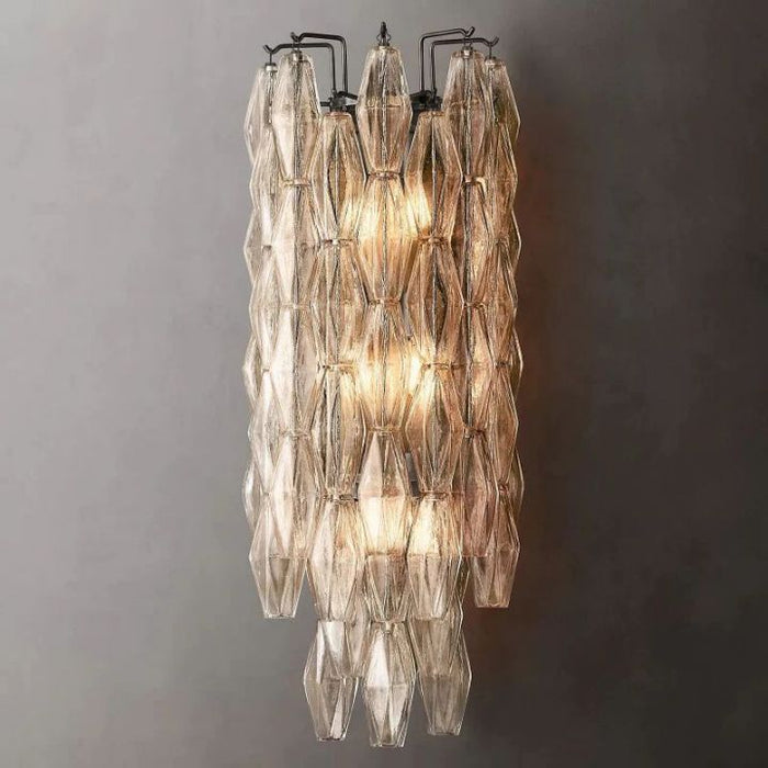 Galaxy Clear Glass Grand Wall Sconce