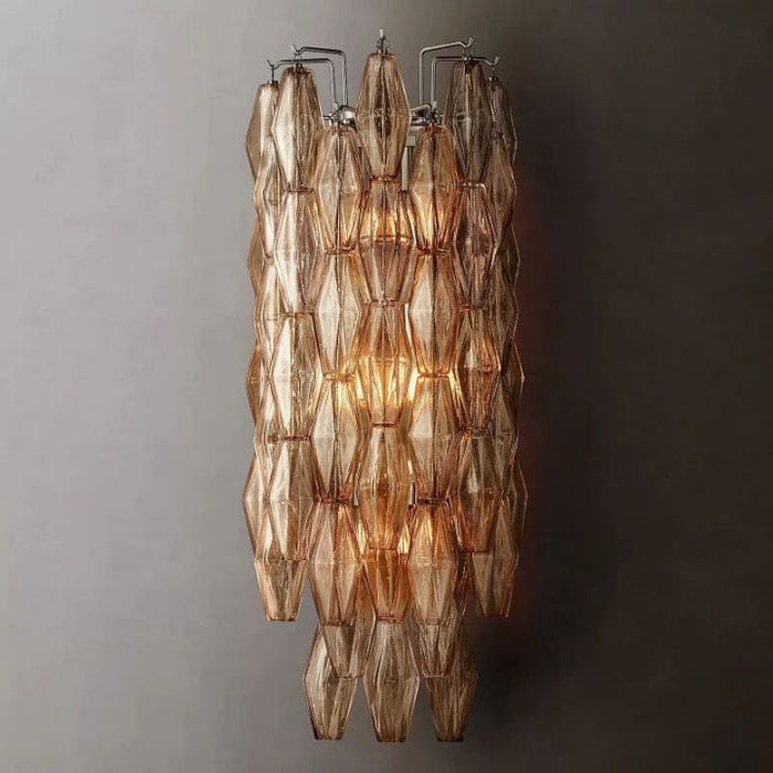 Galaxy Smoke Glass Grand Wall Sconce