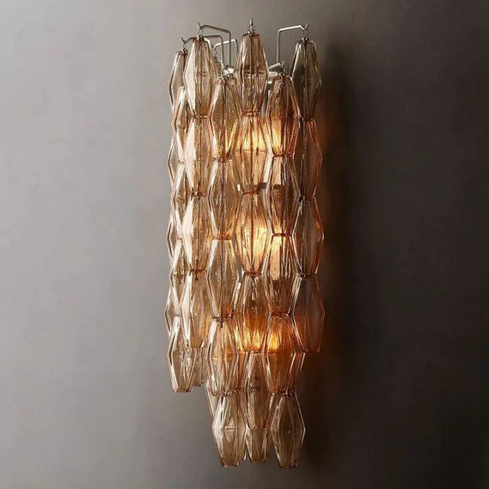 Galaxy Smoke Glass Grand Wall Sconce