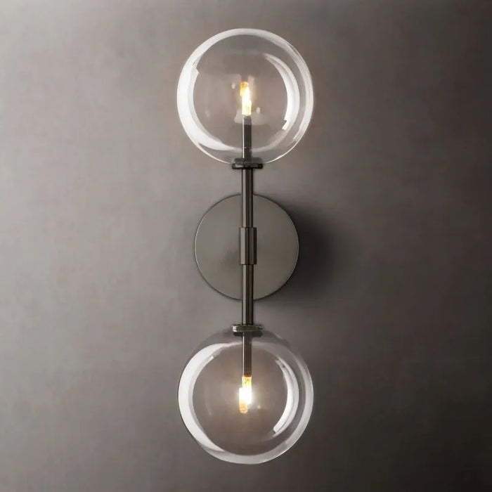 Glass Globe Linear Sconce