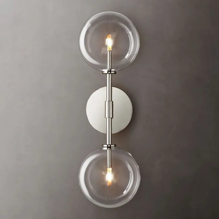 Glass Globe Linear Sconce