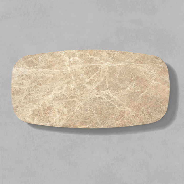 Mulholland Oak Wood & Stone Coffee Table