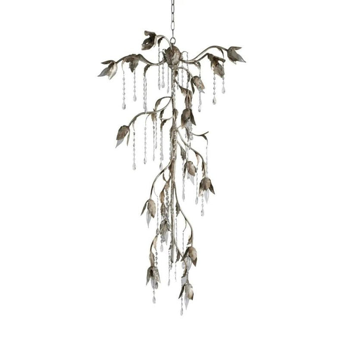 Gothic Viticci Cascade Chandelier 34"H -Silver - thebelacan