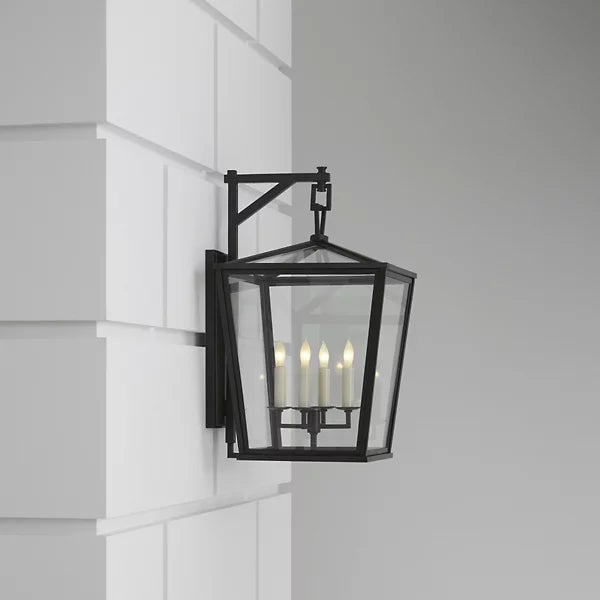 Darlana Grande Bracket Lantern wall sconce Outdoor