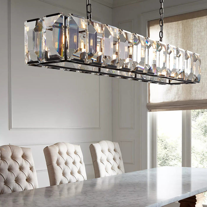 Aubrey Crystal Rectangular Chandelier