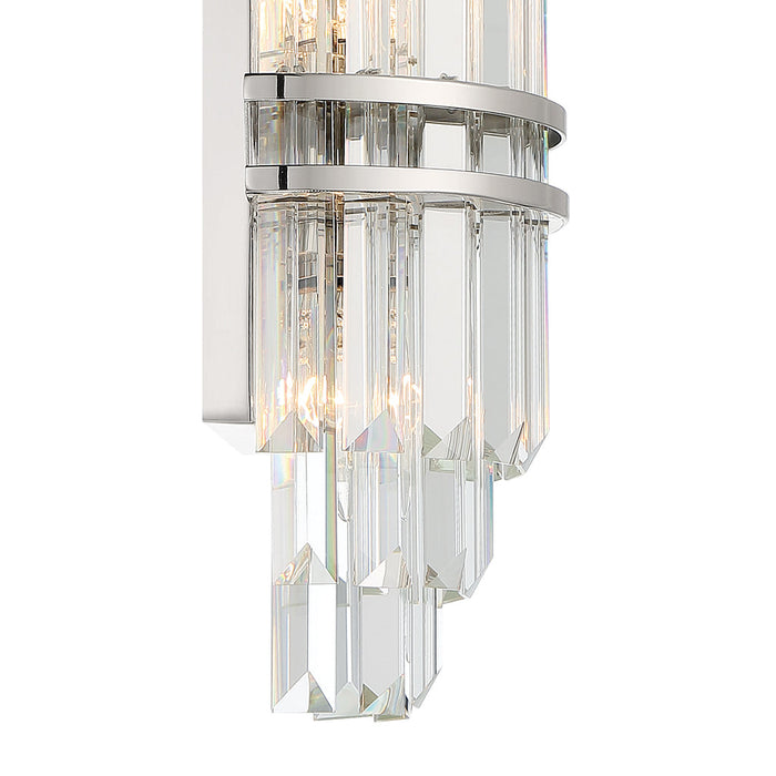 Hayes Crystal 2 Light Wall Sconce