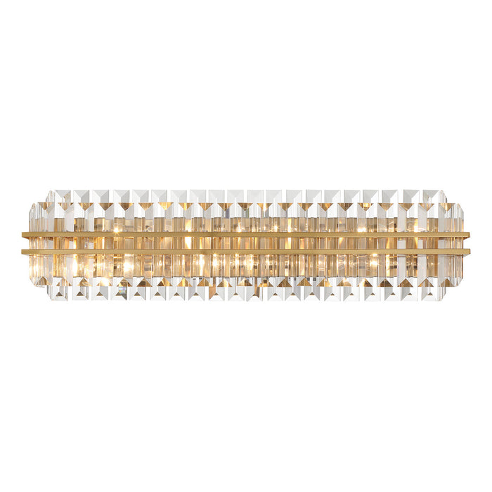 Hayes Crystal 6 Light Bathroom Wall Sconce