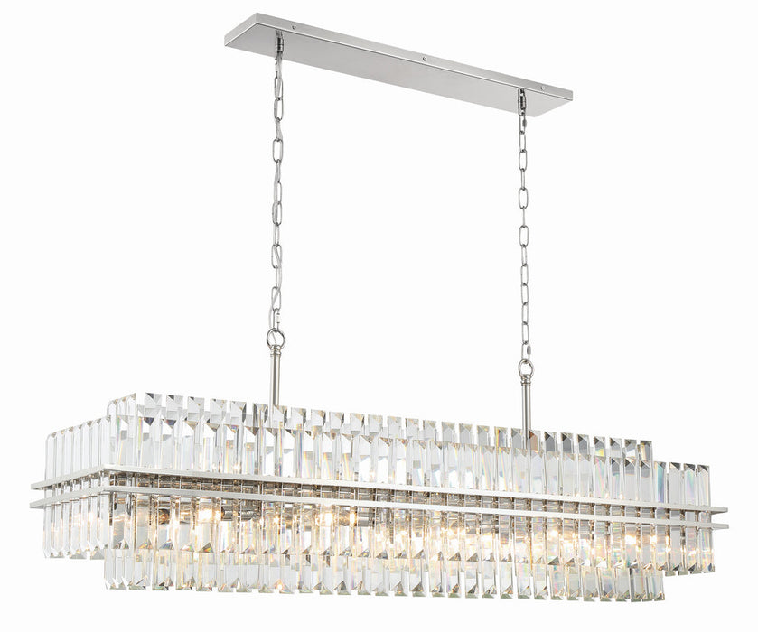 Hayes Rectangular Crystal 16 Light Chandelier