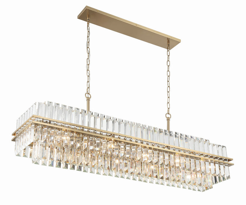 Hayes Rectangular Crystal 16 Light Chandelier