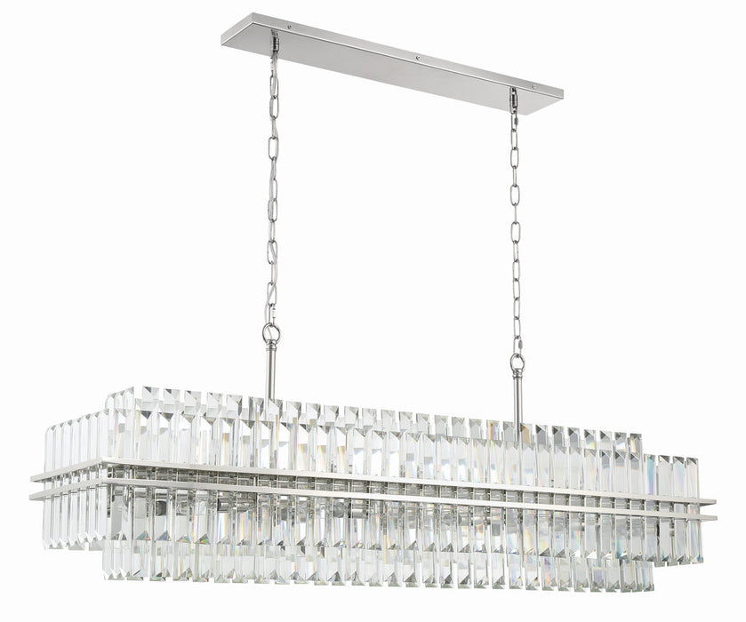 Hayes Rectangular Crystal 16 Light Chandelier