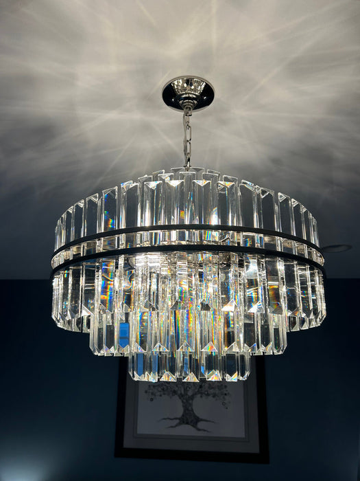 Hayes Round Crystal 12 Light Chandelier