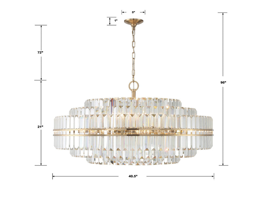 Hayes Round Crystal 32 Light Chandelier