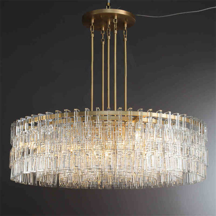 Arrebol Crystal Chandelir for Living Room Bedroom, Kitchen Island